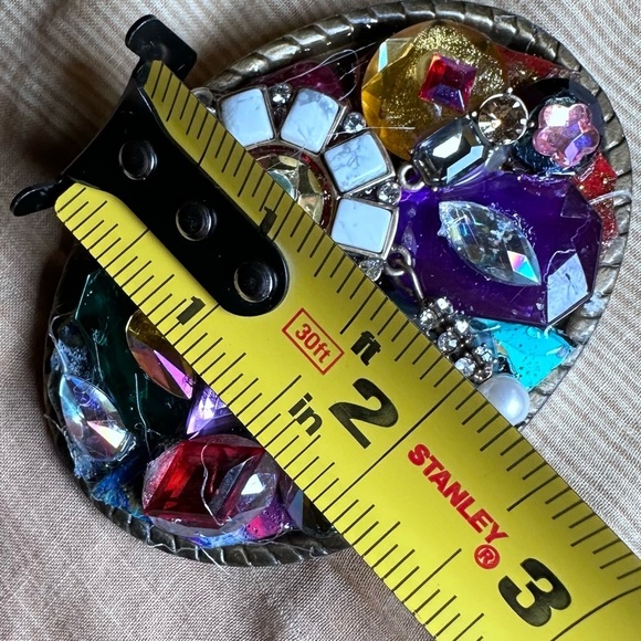 Rubyrudi Artist Artisan Repurposed Belt Buckle | Western Rockabilly Up Cycled main image 11